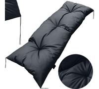 Coussin pour banc de balançoire 120X40 Cm pour meubles en palettes Imperméable Noir