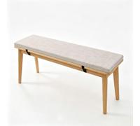 Coussin pour Banc de Jardin Déhoussable Antidérapant 60x60cm blanc cassé | Coussins D'Assise D'Intérieur Sur Mesure Mousse Haute Résilience Pour Banc De Jardin Terrasse