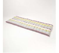 HOMESCAPES Coussin pour Banc de Jardin, Matelas de Sol, Coussin pour Banquette extérieure 3 Places, Coton - 143x48 cm - Osaka Vert