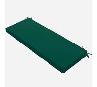 Coussin pour Banc de Jardin ,Imperméable Antidérapant Coussin de Siège en Mousse Épaisse avec Housse Amovible, Assise Coussin pour Banc de Mobilier Terrasse Canapé Extérieur(Vert foncé,150x50x5cm)