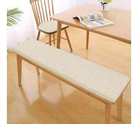 Coussin pour banc d'extérieur 100 x 45 x 5 cm, coussin d'assise et coussin de dossier, pour mobilier de terrasse, coussin imperméable pour banc de jardin (80 x 45 x 5 cm, blanc)