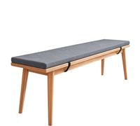 Coussin pour Banc Extérieur Doux Déhoussable 60x60cm Gris Clair | Coussins Pour Banc Mousse Haute Densité Avec Fond Antidérapant Pour Siège De Jardin Pour Mobilier Terrasse