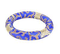 Coussin Pour Bol Chantant Tibétain, Coussin de bol chantant, anneau de coussin de bol chantant en brocart de soie pour les amateurs d'instruments(bleu)