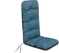 Coussin pour chaise de jardin 123×48 cm - avec tête, résistant aux intempéries, épaisseur 7 cm, avec fixation, pour chaise longue & chaise de balcon | Pillowprim