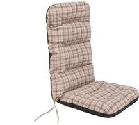 Coussin pour chaise de jardin 123×48 cm - avec tête, résistant aux intempéries, épaisseur 7 cm, avec fixation, pour chaise longue & chaise de balcon | Pillowprim