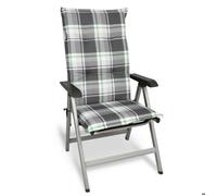 Beautissu Matelas Coussin pour Chaise Fauteuil Haut Dossier 120x50 cm Vert Menthe Sunny MK - 6cm Epaisseur & Résistants aux UV - Confortable Coussin Jardin Terrasse Balcon