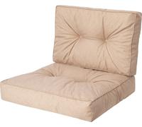 Coussin pour chaise de jardin "Kaja" - 2 pièces coussin d'assise & coussin de dossier - taille 1 (50×50 + 50×39 cm)