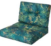 Coussin pour chaise de jardin Kaja - 2 pièces pour l'assise et le dossier - taille 3 (68×68 + 68×39 cm) - Outdoor Sitzpolster Set | PillowPrim