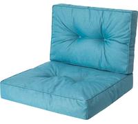 Coussin pour chaise de jardin Kaja - 2 pièces pour l'assise et le dossier - taille 3 (68×68 + 68×39 cm) - Outdoor Sitzpolster Set | PillowPrim