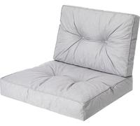 Coussin pour chaise de jardin Kaja - 2 pièces pour l'assise et le dossier - taille 3 (68×68 + 68×39 cm) - Outdoor Sitzpolster Set | PillowPrim