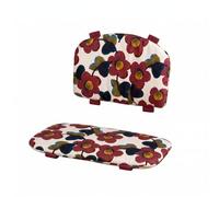 Coussin pour chaise haute bébé compatible avec la chaise haute Kinderkraft ENOCK, rembourré, imperméable, lavable, housse antidérapante (Coquelicots)