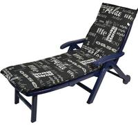 Coussin pour chaise longue "Lifestyle" - 190 x 60 cm - Coussin universel pour chaise longue de jardin