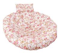 Coussin pour chaise suspendue, Chaise pivotante ronde et épaisse, grand coussin de siège de chaise hamac suspendu avec oreiller réglable, coussin lavable, coussins de chaise en rotin(Floral)