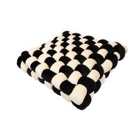 Coussin pour chat Coockoo Velvet Vibe Noir 40x40x9,5 cm
