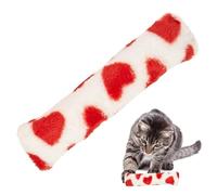 Coussin pour chat plush oreiller jouet chat jouets jouets apaisants style amour stimulant enrichissement des chatons coussin pour animaux de compagnie en relief avec ca