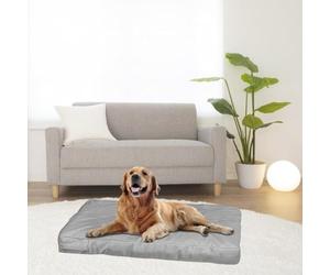Coussin pour chien avec construction en tissu Oxford et ouverture zippée pour un ajustement flexible du rembourrage selon les besoins (102 x 69 x 10 cm)