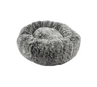 Coussin pour chien donut poilu Bobby Noir 100x100x25 cm