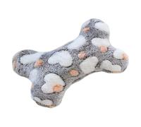Coussin pour chien - Soutien nuque en forme d'os - Peluche - Jouet doux pour chien - Offre un bord confortable qui donne un sentiment de sécurité, parfait pour les chats stressés