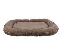 Trixie Coussin pour Chien Vital Lennox, Chenille, Ovale, lit orthopédique pour Chien Marron, 110 × 85 cm - Panier Confortable pour Chien avec Mousse viscoélastique à Effet mémoire - 371347