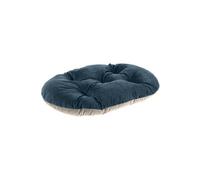 Ferplast coussin pour chiens et chats PRINCE 65/6, petit lit rembourré pour animaux, double-face, 65x42 cm, bleu Bleu
