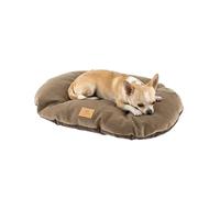 Coussin pour chiens et chats STUART 45/2, double-face, tweed, velours doux, lavable, Marron