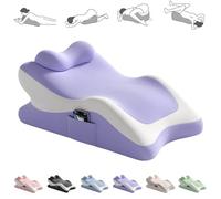 Coussin pour couples Sweet Love, coussin incliné pour une position parfaite, coussin en mousse à mémoire de forme, coussin triangulaire idéal pour toutes les positions(Size:36*60*22cm,Color:Violet)