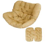 Coussin pour Fauteuil à Bascule en Forme Œuf Coussin Surdimensionné en Osier pour Salon Intérieur Et Extérieur Coussin Épais pour Dossier en Forme de Nid Abeille pour Patio Porche Et Jardin