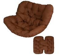 Coussin pour Fauteuil à Bascule en Forme Œuf Coussin Surdimensionné en Osier pour Salon Intérieur Et Extérieur Coussin Épais pour Dossier en Forme de Nid Abeille pour Patio Porche Et Jardin