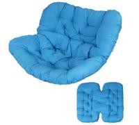 Coussin pour Fauteuil à Bascule en Forme Œuf Coussin Surdimensionné en Osier pour Salon Intérieur Et Extérieur Coussin Épais pour Dossier en Forme de Nid Abeille pour Patio Porche Et Jardin