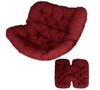 Coussin pour Fauteuil à Bascule en Forme Œuf Coussin Surdimensionné en Osier pour Salon Intérieur Et Extérieur Coussin Épais pour Dossier en Forme de Nid Abeille pour Patio Porche Et Jardin