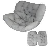 Coussin pour Fauteuil à Bascule en Forme Œuf Coussin Surdimensionné en Osier pour Salon Intérieur Et Extérieur Coussin Épais pour Dossier en Forme de Nid Abeille pour Patio Porche Et Jardin