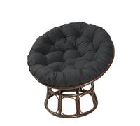 Coussin pour Fauteuil Papasan,Coussin De Chaise À Bascule D'extérieur Épais,balançoire en nid d'oeuf Doux, Coussin de Sol pour Meubles de Jardin pour l'intérieur et l'extérieur(Black,70x70cm)