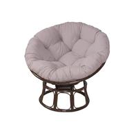 Coussin pour Fauteuil Papasan,Coussin De Chaise À Bascule D'extérieur Épais,balançoire en nid d'oeuf Doux, Coussin de Sol pour Meubles de Jardin pour l'intérieur et l'extérieur(Gray,70x70cm)