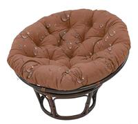 Coussin pour Fauteuil Papasan Doux Épais Coussin pour Loveuse Fauteuil Rond Impermeable, Coussin Fauteuil rotin de Jardin, Coussin Exterieur Oeuf Suspendu Chaise Oeuf, pour Patio,No11,120*120cm