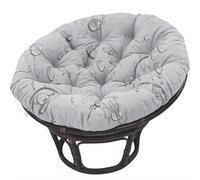 Coussin pour Fauteuil Papasan Doux Épais Coussin pour Loveuse Fauteuil Rond Impermeable, Coussin Fauteuil rotin de Jardin, Coussin Exterieur Oeuf Suspendu Chaise Oeuf, pour Patio,No09,100*100cm