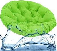 Coussin pour Fauteuil Papasan, Imperméable Coussin pour Fauteuil Suspendu,100/110/120/130/140cm Coussin de Sol fauteuil pivotant Coussin，Grand Jardin coussin de chaise d'extérieur(A14,Diameter: 180cm)