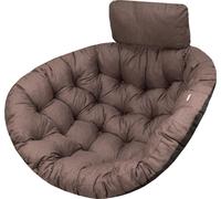 Coussin pour fauteuil suspendu, coussin pour balançoire suspendue en polyrattan/rotin, coussin, panier suspendu, panier de balançoire, coussin dorsal de balançoire dans la couleur brune
