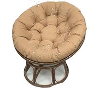 Coussin pour Fauteuil Suspendu, Coussin Rond Multifonctionnel pour Jardin/intérieur, Compatible avec balancelle Suspendue en rotin/polyrotin, canapé de Jardin ou de méditation, Kaki, 110 x 1