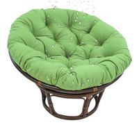 Coussin pour Fauteuil Suspendu, Coussin Rond Multifonctionnel pour Jardin/intérieur, Compatible avec balancelle Suspendue en polyrotin/rotin, canapé de Jardin ou canapé de méditation, Vert,