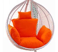 Coussin pour Fauteuil Suspendu d'extérieur avec Oreiller à Sangle Fixe et siège Suspendu nid Orange, Tapis de Chaise en rotin de Petite Taille, Coussins de siège pour mobilier de j