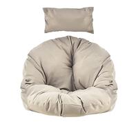 Coussin pour fauteuil suspendu, épais, patio, chaise à œufs suspendus avec coussin, coussin de dossier doux pour le jardin, l'intérieur et l'extérieur