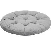 Coussin pour fauteuil suspendu, panier suspendu fauteuil, intérieur/extérieur, garniture, rond, swing, coussin à bascule, coussin d'assise pour chaise, velours, lavable, gris, 92 x 92 cm