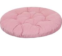 Coussin pour fauteuil suspendu, Panier suspendu Fauteuil, Intérieur/Extérieur, Housse, Rond, Swing, Coussin à bascule, Coussin d'assise pour chaise, Velvet, Lavable, Rose, 92 x 92 cm