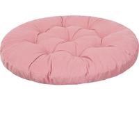 Coussin pour fauteuil suspendu, Panier suspendu Fauteuil, Intérieur/Extérieur, Housse, Rond, Swing, Coussin à bascule, Coussin d'assise pour chaise, Velvet, Lavable, Rose, 65 x 65 cm