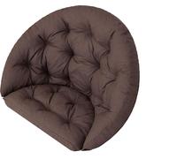 Coussin pour fauteuil suspendu, Swing Chair Coussin, Coussin de remplacement, Coussin de rechange, 2 pièces, Coussin à bascule, Balançoire suspendue en rotin, Coussin pour le dos, Marron