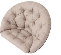 Coussin pour fauteuil suspendu, Swing Chair Coussin, Coussin de remplacement, Coussin de rechange, 2 pièces, Coussin à bascule, Balançoire suspendue en rotin, Coussin pour le dos, Beige