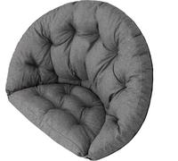 Coussin pour fauteuil suspendu, Swing Chair Coussin, Coussin de remplacement, Coussin de rechange, 2 pièces, Coussin à bascule, Balançoire suspendue en rotin, Coussin pour le dos, Graphite