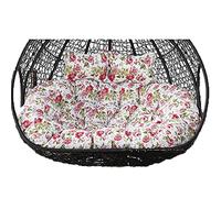 Coussin pour Fauteuil œuf, Coussin de Remplacement for balancelle d'extérieur 2 Places, for hamac Suspendu(Flower E)