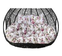 Coussin pour Fauteuil œuf, Coussin de Remplacement for balancelle d'extérieur 2 Places, for hamac Suspendu(Flower B)