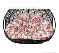 Coussin pour Fauteuil œuf, Coussin de Remplacement for balancelle d'extérieur 2 Places, for hamac Suspendu(Flower D)
